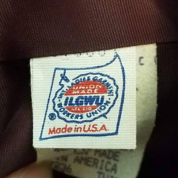 VTG Lacey Sequin Jacket Union Tag Sz L Red Green Retro Elegant MOB Festive Glam - Picture 4 of 11